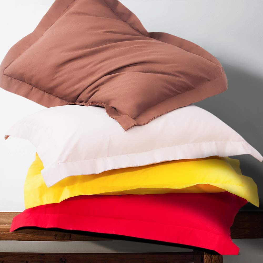 Ntbay 100% Brushed Microfiber 26X26 Euro Pillow Shams Set Of 2, Super Soft And Cozy European Throw Pillow Covers, Wrinkle, Fade, Stain Resistant Square Pillow Cases, Pink